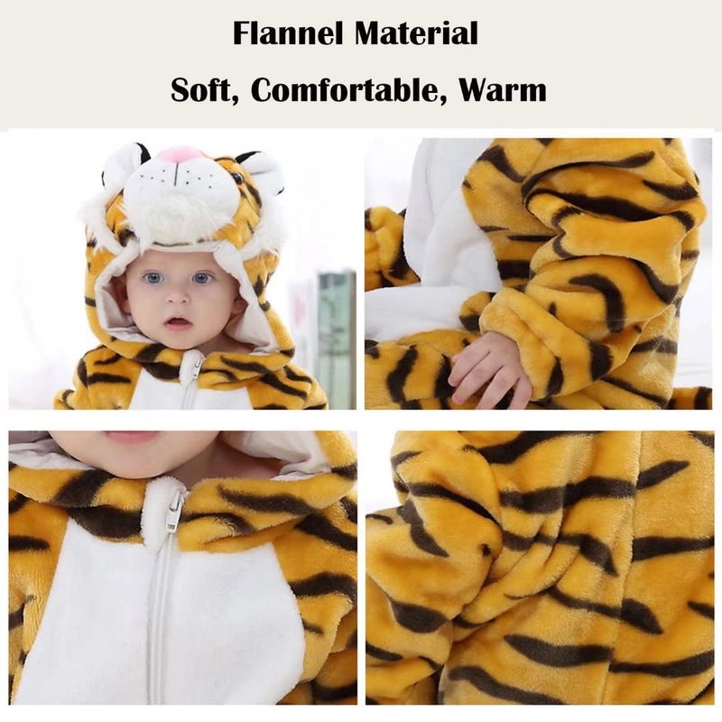 OLLULL Baby Tiger Costumes Unisex Toddler Outfit Halloween Dress Up Romper 18-24 Months - Image 5